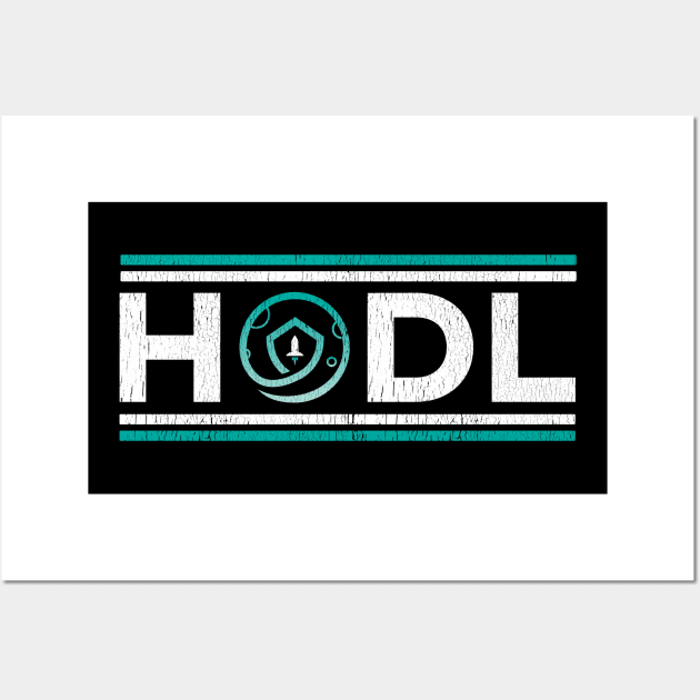 Safemoon Vintage HODL Wall Art by teecloud